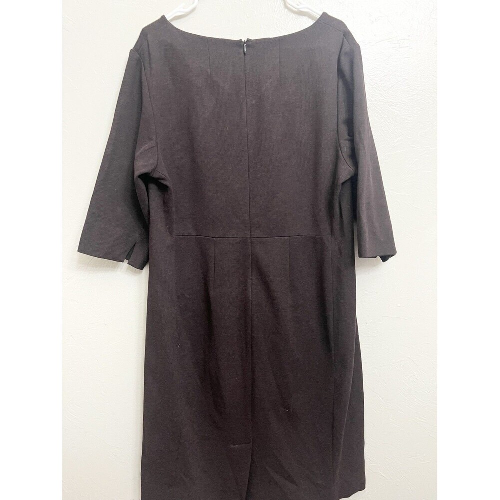MM LaFleur Womens Dress 2X A-line Shift Square Neck Pockets Ponte Knit Workwear - Picture 5 of 7